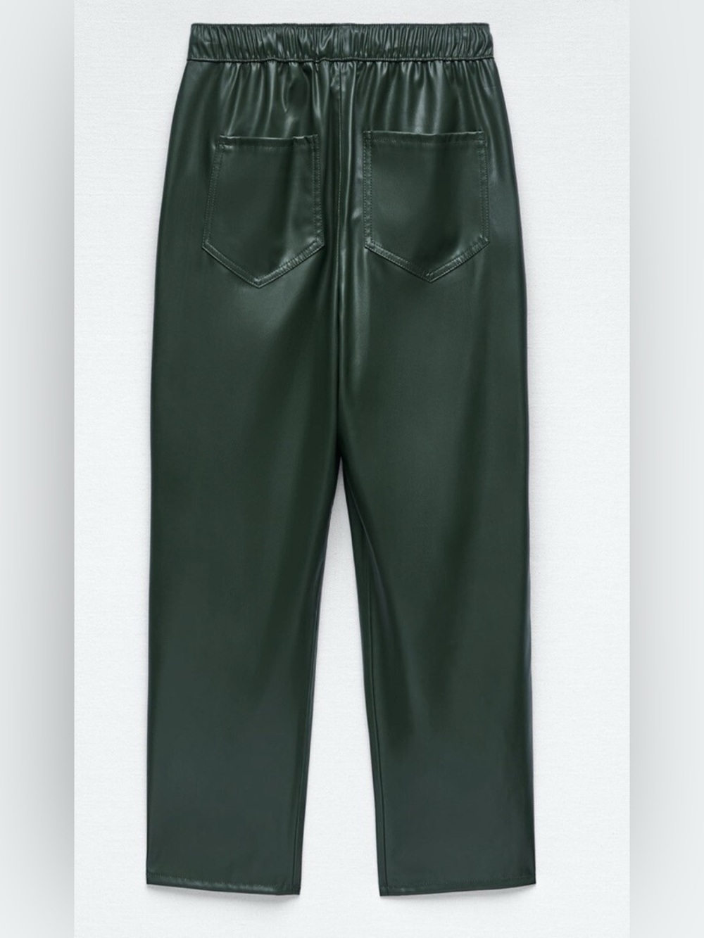 L. Zara faux Leather pleated trouser - Picture 5 of 10